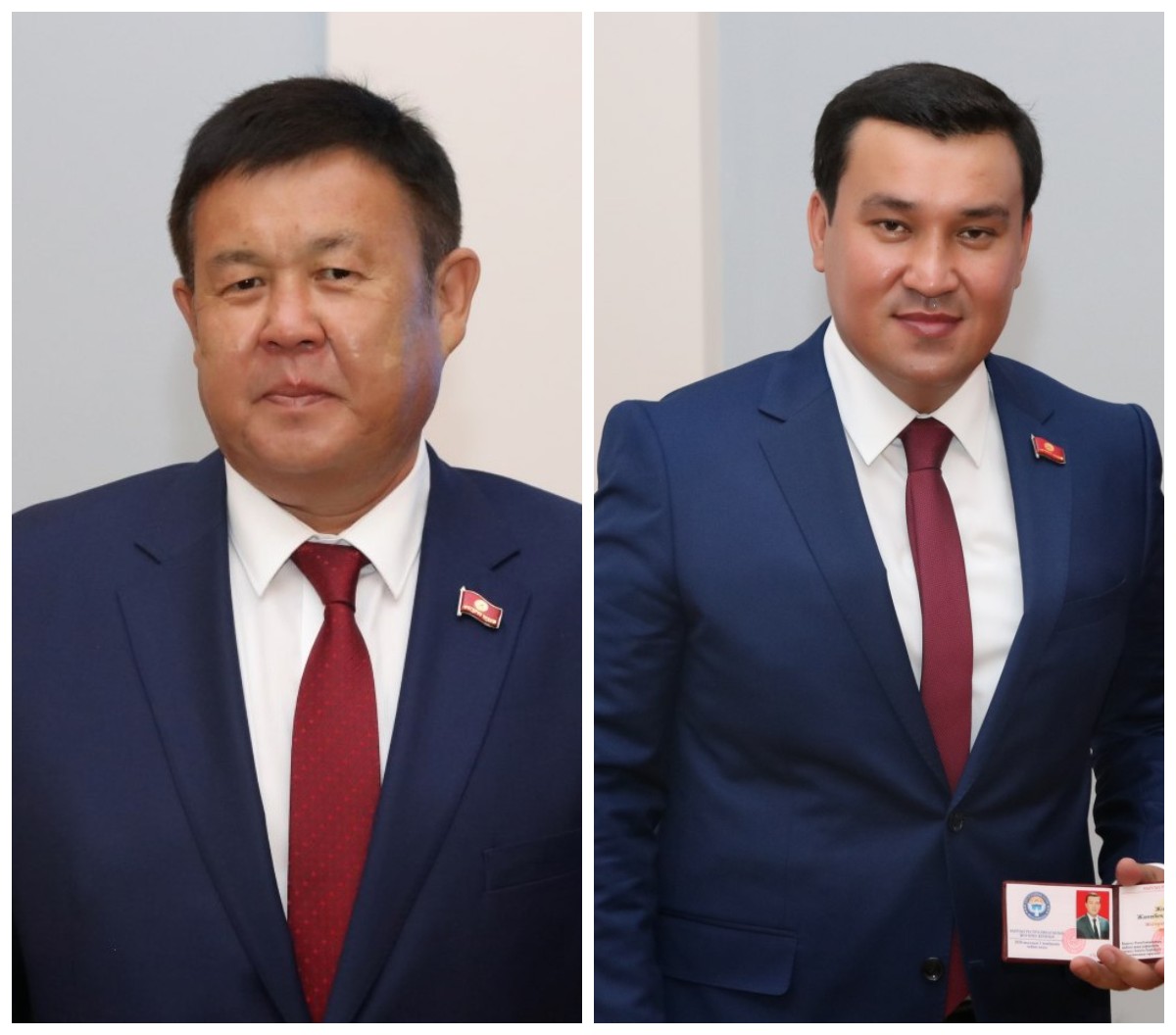 Шаршенбек Абдыкеримов менен Жаныбек Жоробаевге депутаттык мандат тапшырылды