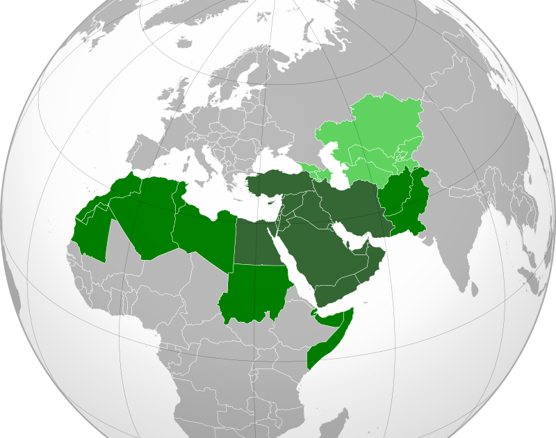 Средний восток. Проект большой Ближний Восток. Мусульманские страны ближнего Востока. Концепция большого ближнего Востока. Исламская цивилизация на карте.