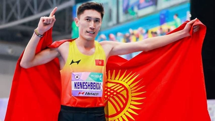 Нурсултан Кеңешбеков Кытайдагы жеңил атлетика боюнча Азия чемпионатында күмүш медаль жеңип алды