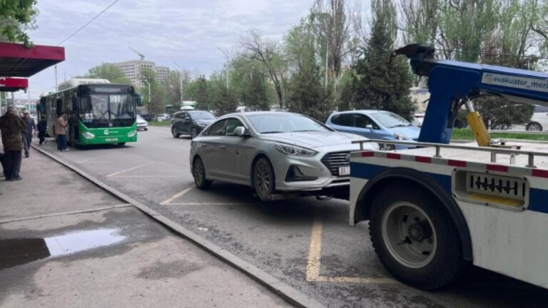 Бишкекте 3 саатта туура эмес токтотулган 37 унаа аныкталып, айып короосуна киргизилди