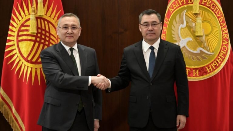 Садыр Жапаров ЖККУнун башкы катчысы менен аймактагы коопсуздукту чыңдоо маселесин талкуулады