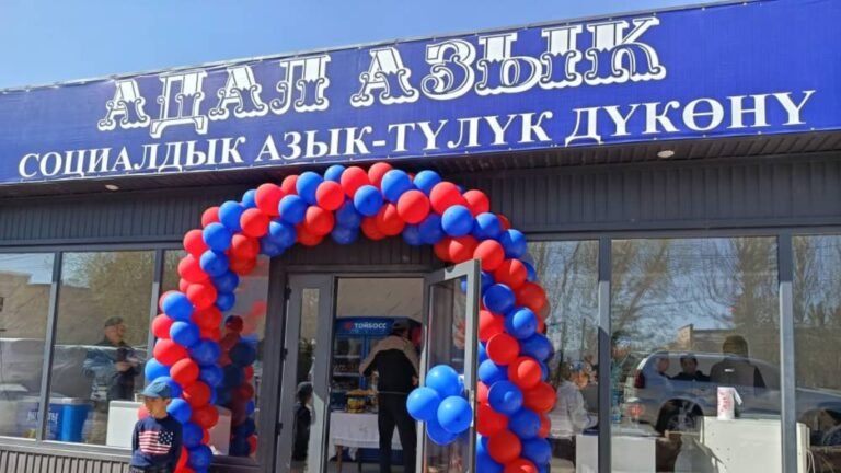 Кочкор районунда социалдык дүкөн ачылды