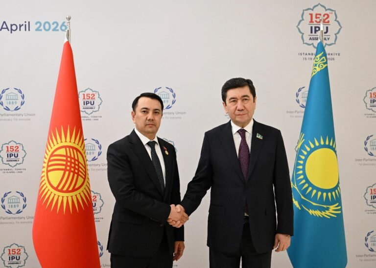 Марлен Маматалиев Казакстандын Мажилисинин төрагасы менен жолугушууда Астанадагы көчөлөрдүн бирине Жусуп Абдрахмановдун ысымын берүүнү сунуштады