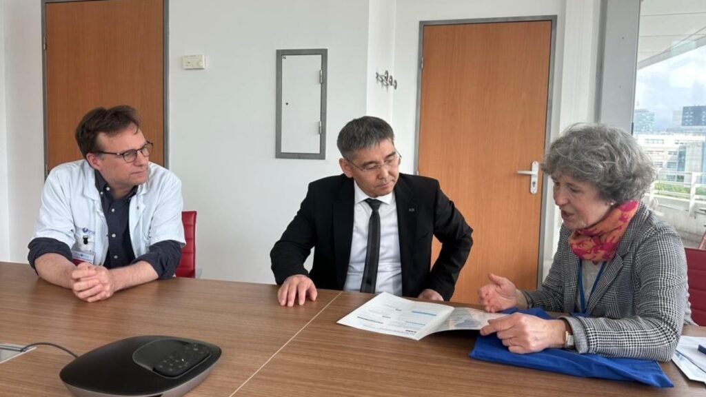 КРдин Саламаттык сактоо министри Дамир Осмонов Париждеги Жорж Помпиду ооруканасында