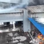 Пожар на заводе Шоро
