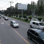 Выделенная полоса для общественного транспорта в Бишкеке