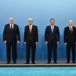 Лидеры стран ЕАЭС на форуме в Астане.