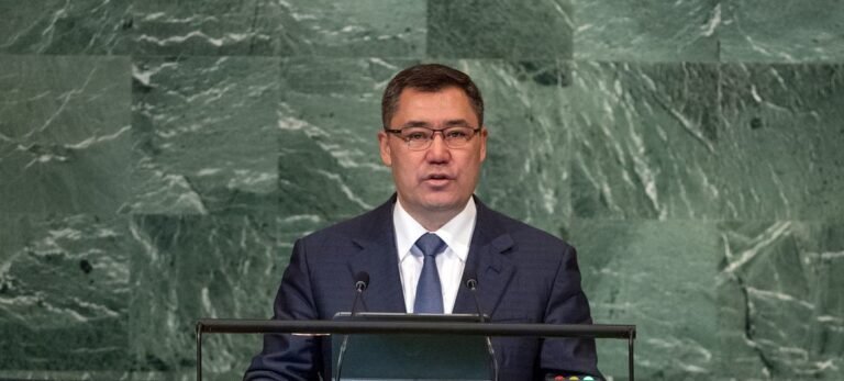 Садыр Жапаров БУУнун Коопсуздук Кеңешине шайлоонун алдында мамлекет башчыларына кайрылуу жасады