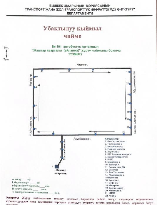 Бишкекте 1-июлдан тарта 8 автобустун жүрүү схемасы өзгөрөт — контекст события
