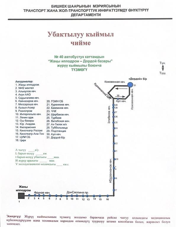 Бишкекте 1-июлдан тарта 8 автобустун жүрүү схемасы өзгөрөт — фото 8