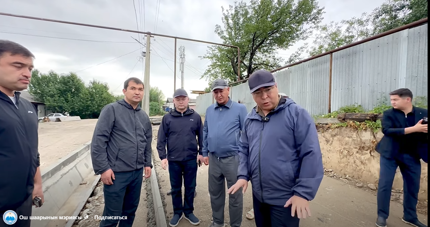Мэр Оша поручил ускорить строительство нового водопровода — Новости Кыргызстана