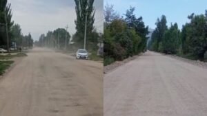 Жаздан бери оңдолуп бүтө элек: Тургундар Көк-Дөбө — Ананьево жолунун абалына нааразы — Новости Кыргызстана
