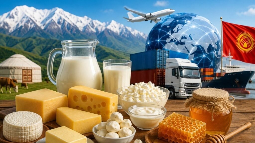 Кыргызстан алты айда 20 миң тоннага жакын сүт азыктарын экспорттоду