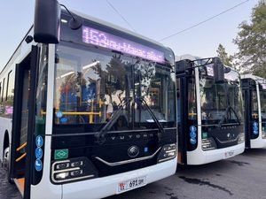 В Бишкеке первые 17 новых автобусов YUTONG вышли на маршруты — Новости Кыргызстана