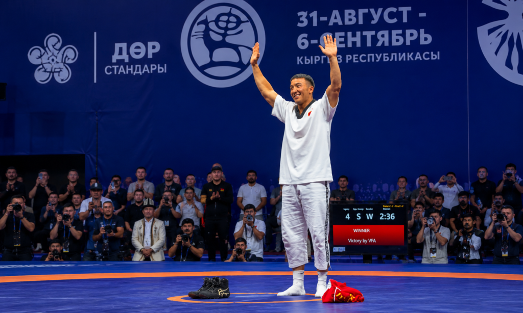 Азисхан Мусабек уулу Көчмөндөр оюндарындагы жеңиши менен спорттук карьерасын жыйынтыктады