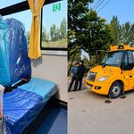 Ош шаарында сары автобустар окуучуларды акысыз ташый баштады — Новости Кыргызстана