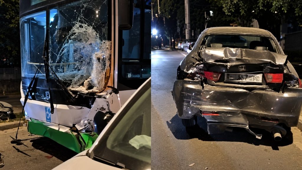 Автобустун айдоочусу мас абалында 6 унааны сүзүп, адамдар жабыркады — Новости Кыргызстана