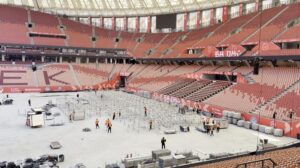 К концерту Шакиры в Бишкеке начали монтаж сцены на Bishkek Arena — видео — Новости Кыргызстана