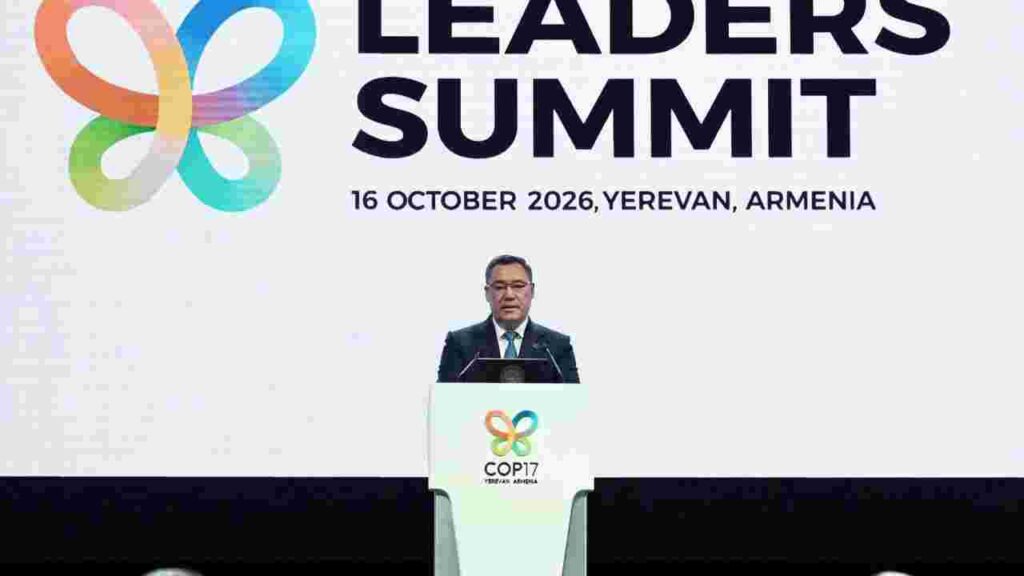 Садыр Жапаров COP17 саммитинде Ысык-Көлдү коргоо боюнча трасттык фонд түзүүнү сунуштады